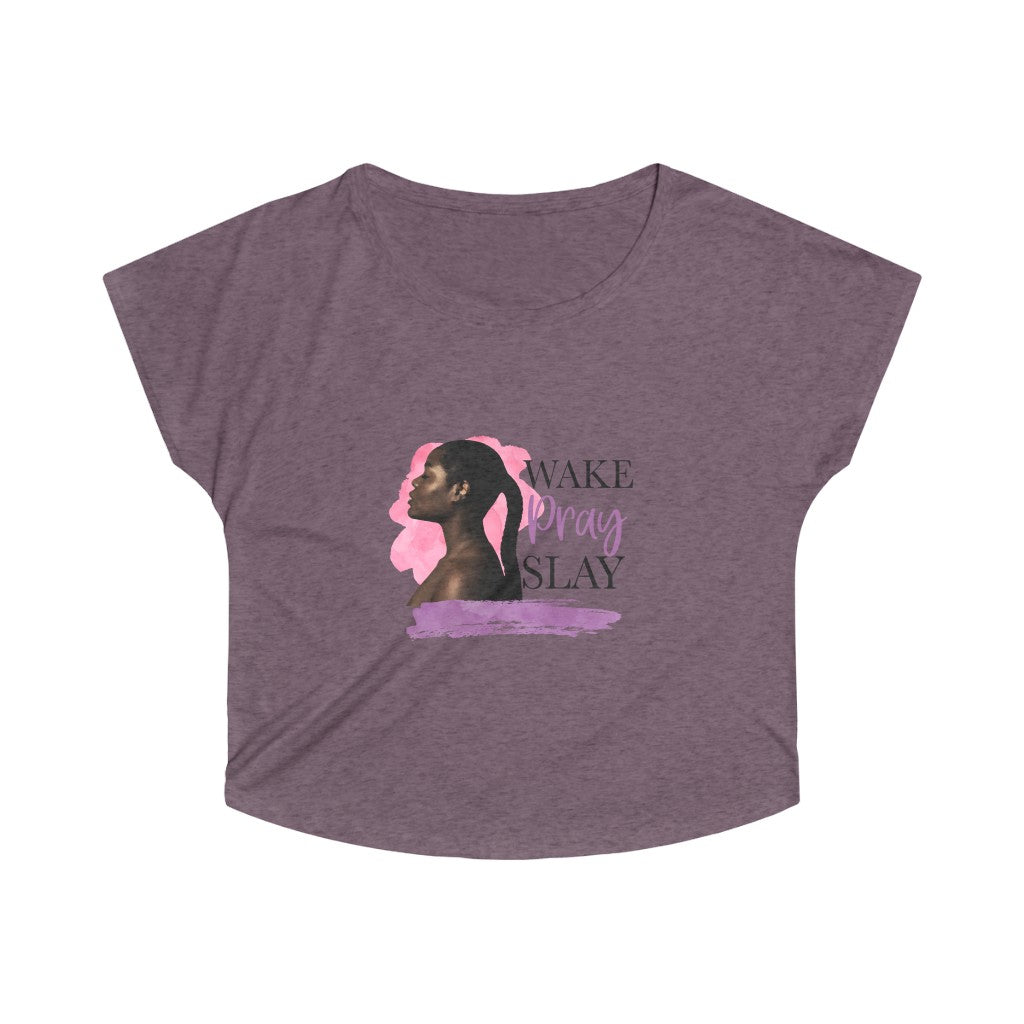 Wake Pray Slay Tri-Blend Dolman