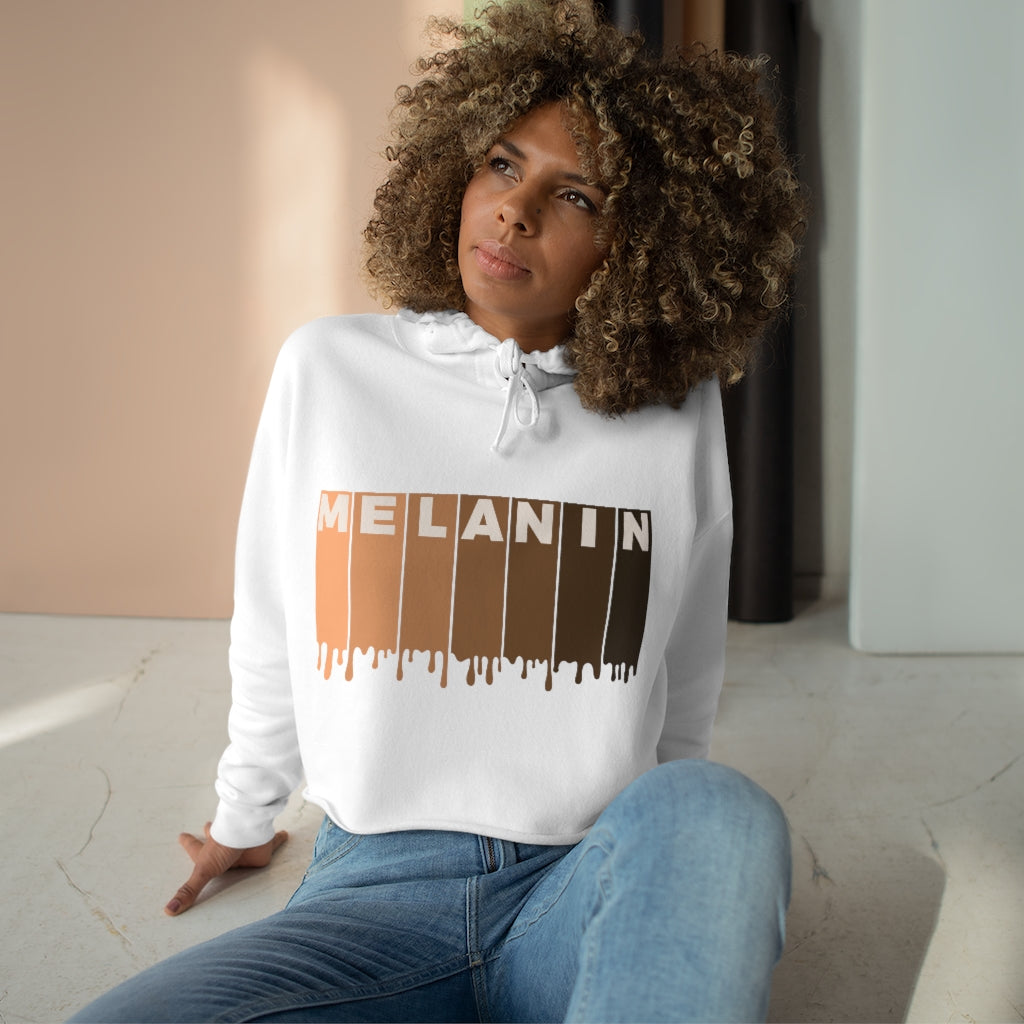 Drippin Melanin Crop Hoodie