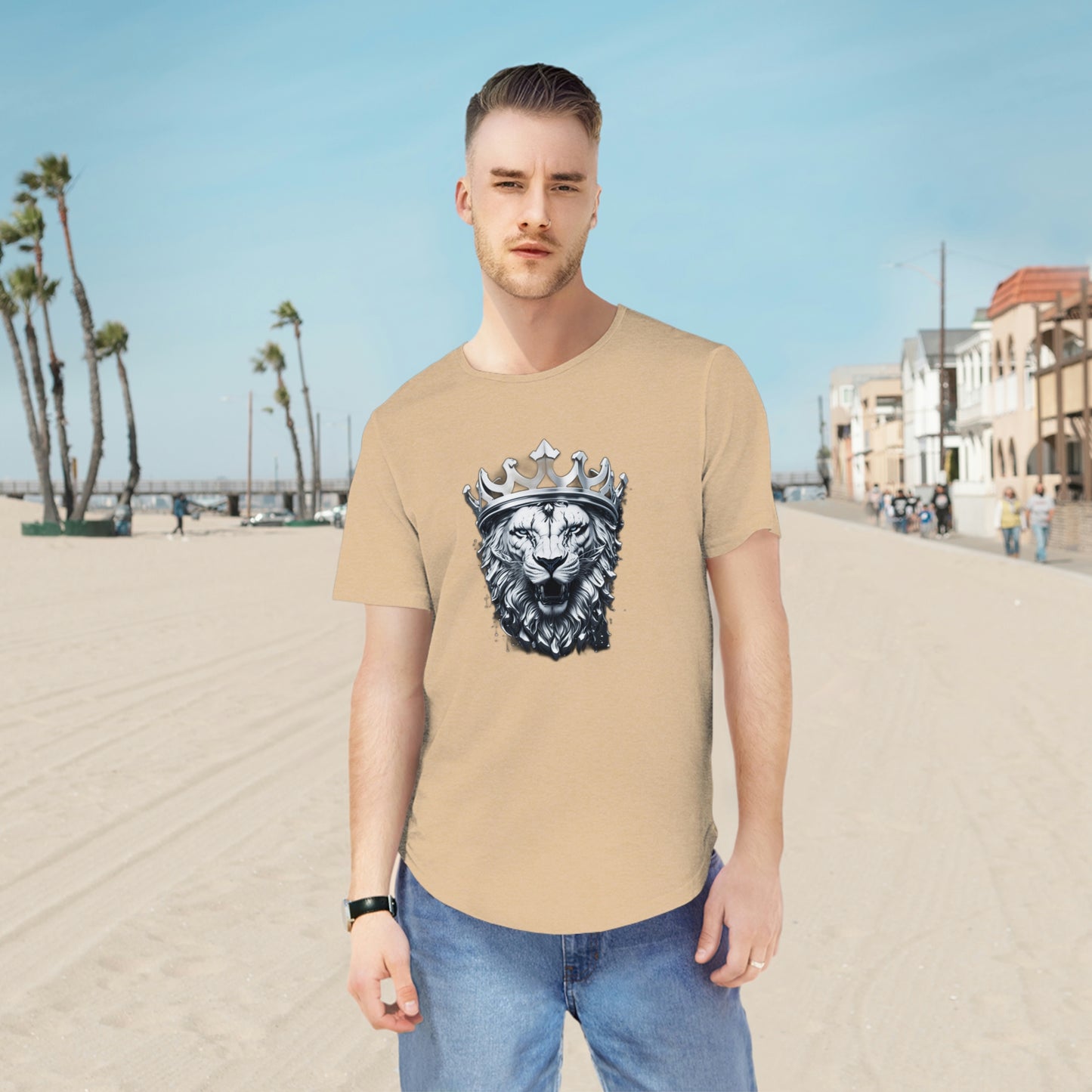 Men's Jersey Curved Hem Tee