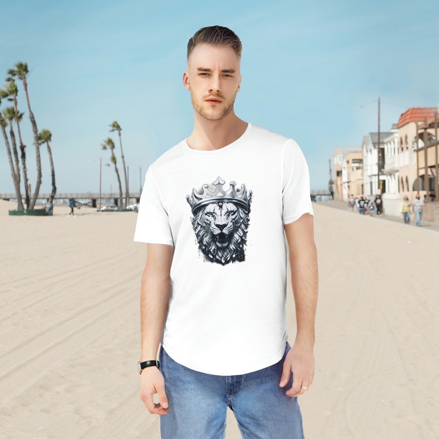 Men's Jersey Curved Hem Tee