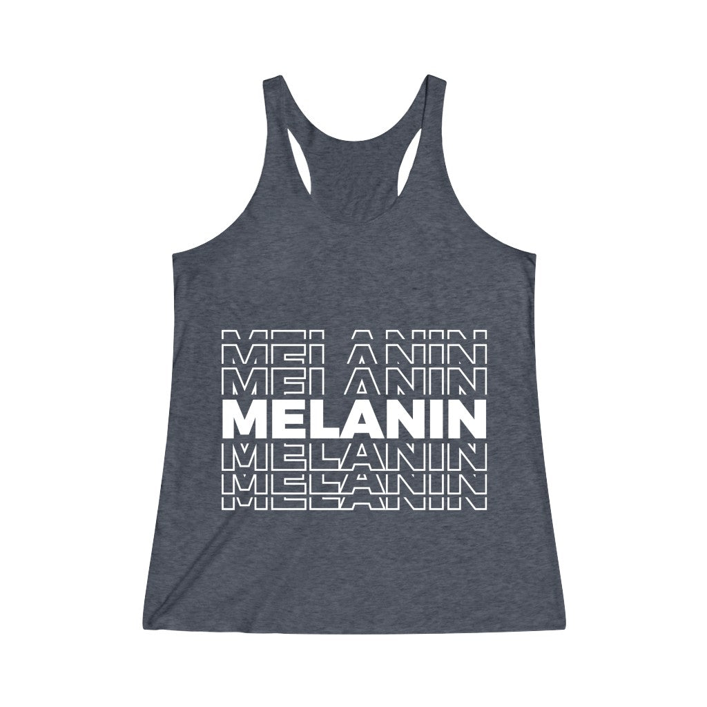 Melanin Women's Tri-Blend Racerback Tank