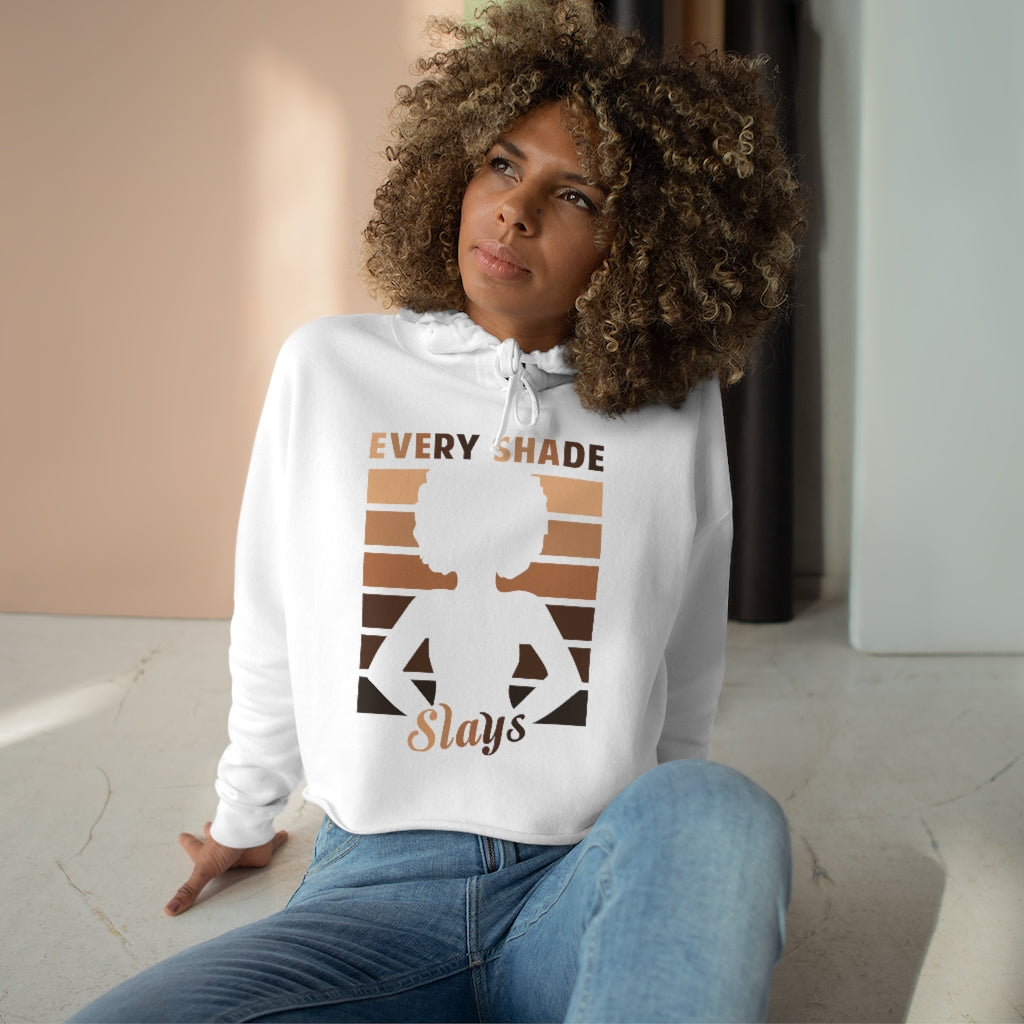 Every Shade Slays Crop Hoodie