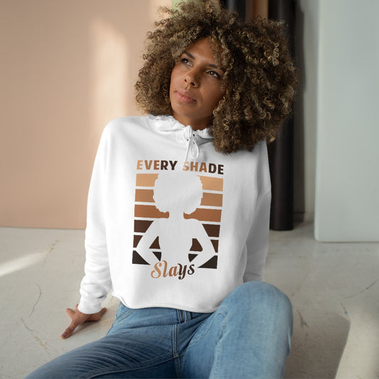 Every Shade Slays Crop Hoodie