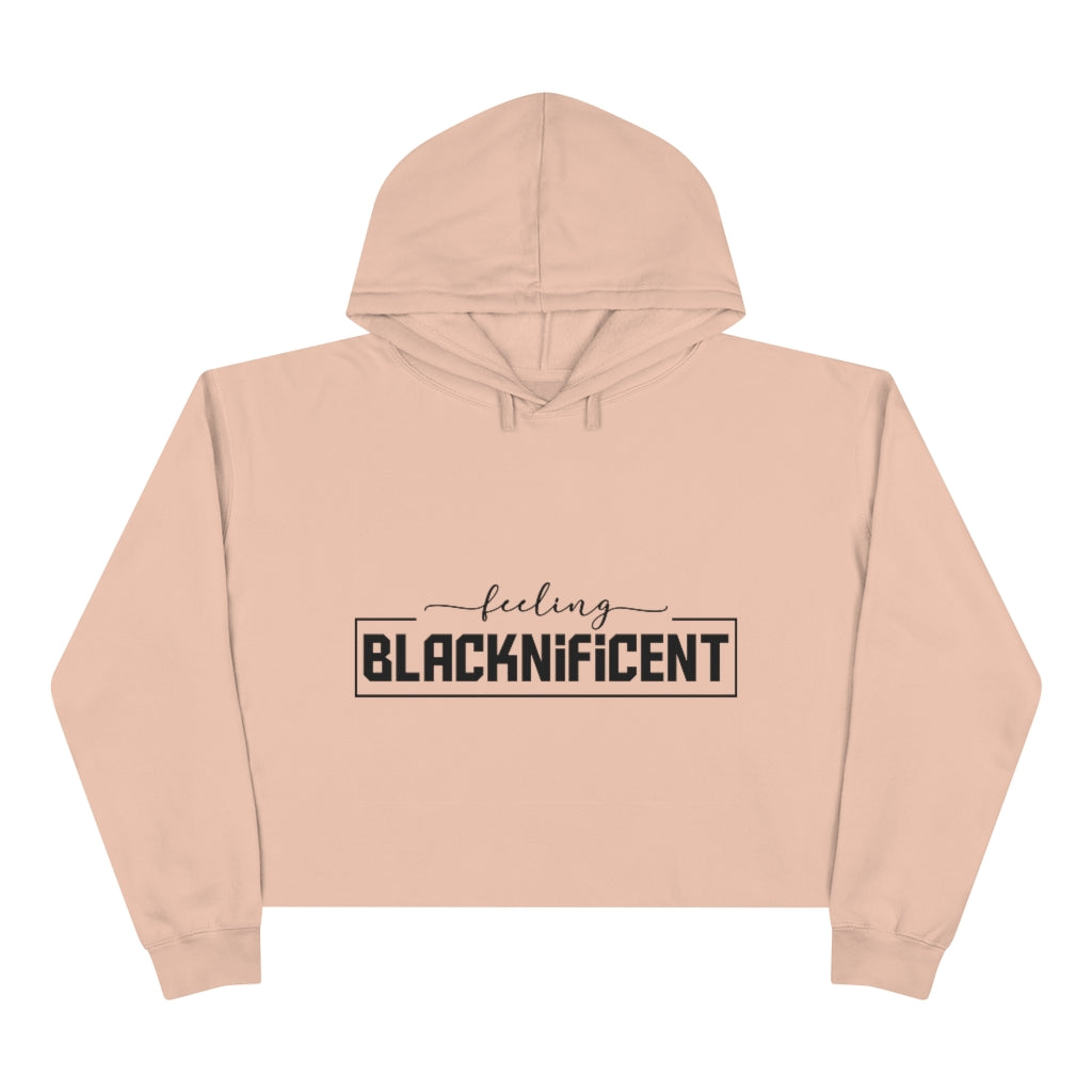 Feeling Blacknificent Crop Hoodie