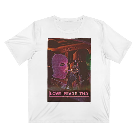 Queens Boutique Love Peace THC Cut & Sew T-Shirt