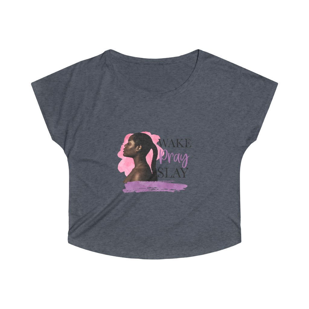 Wake Pray Slay Tri-Blend Dolman