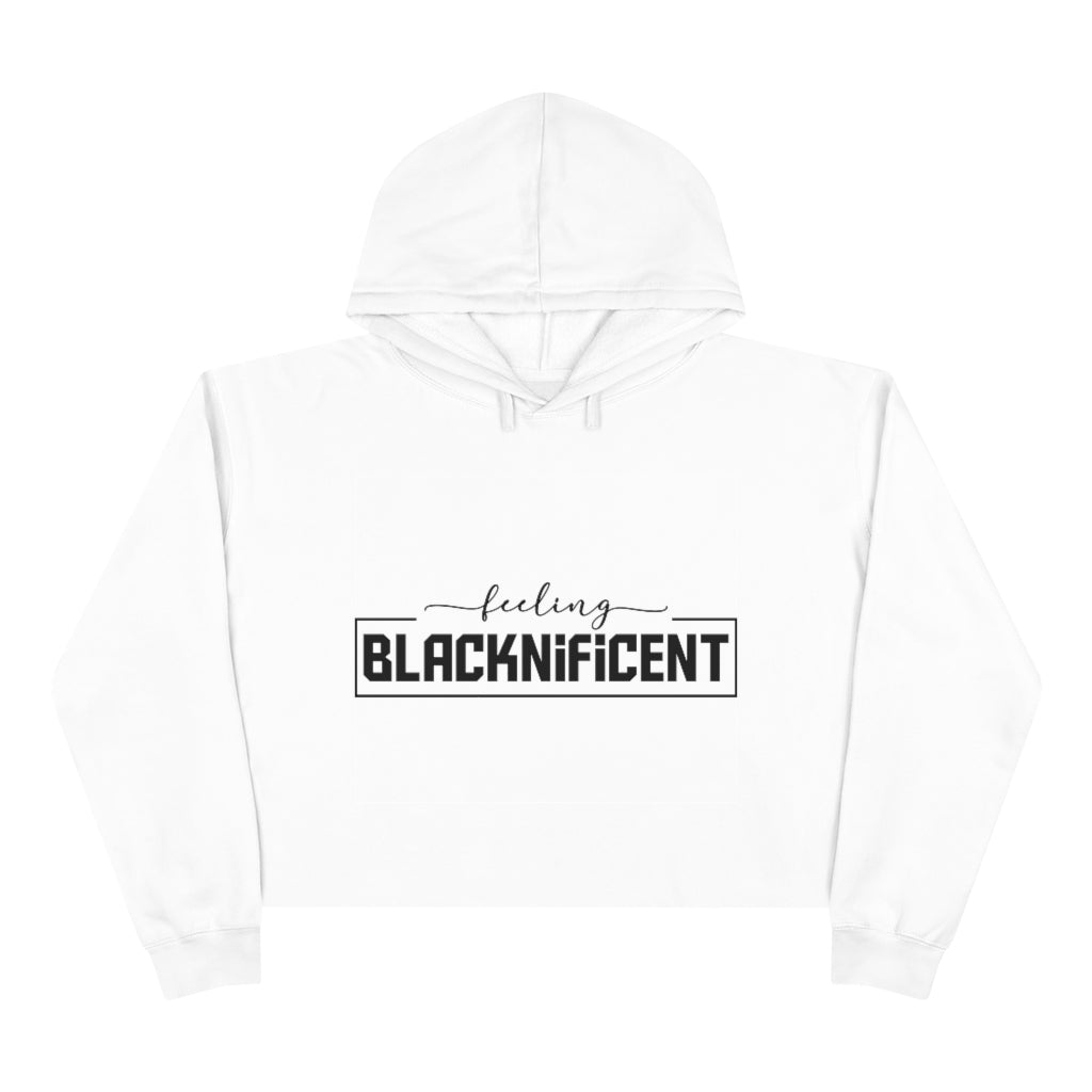 Feeling Blacknificent Crop Hoodie