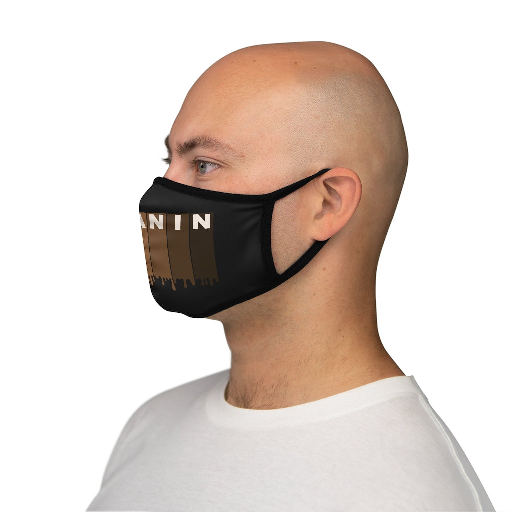 Drippin Melanin Fitted Polyester Face Mask