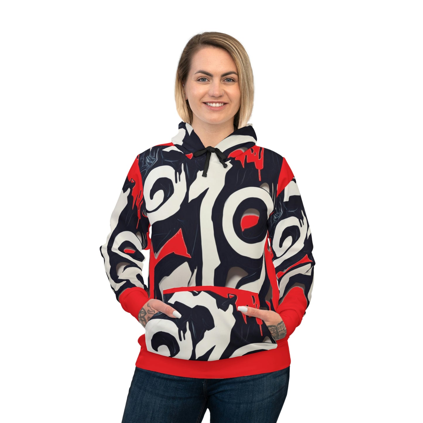 Abstract Athletic Hoodie