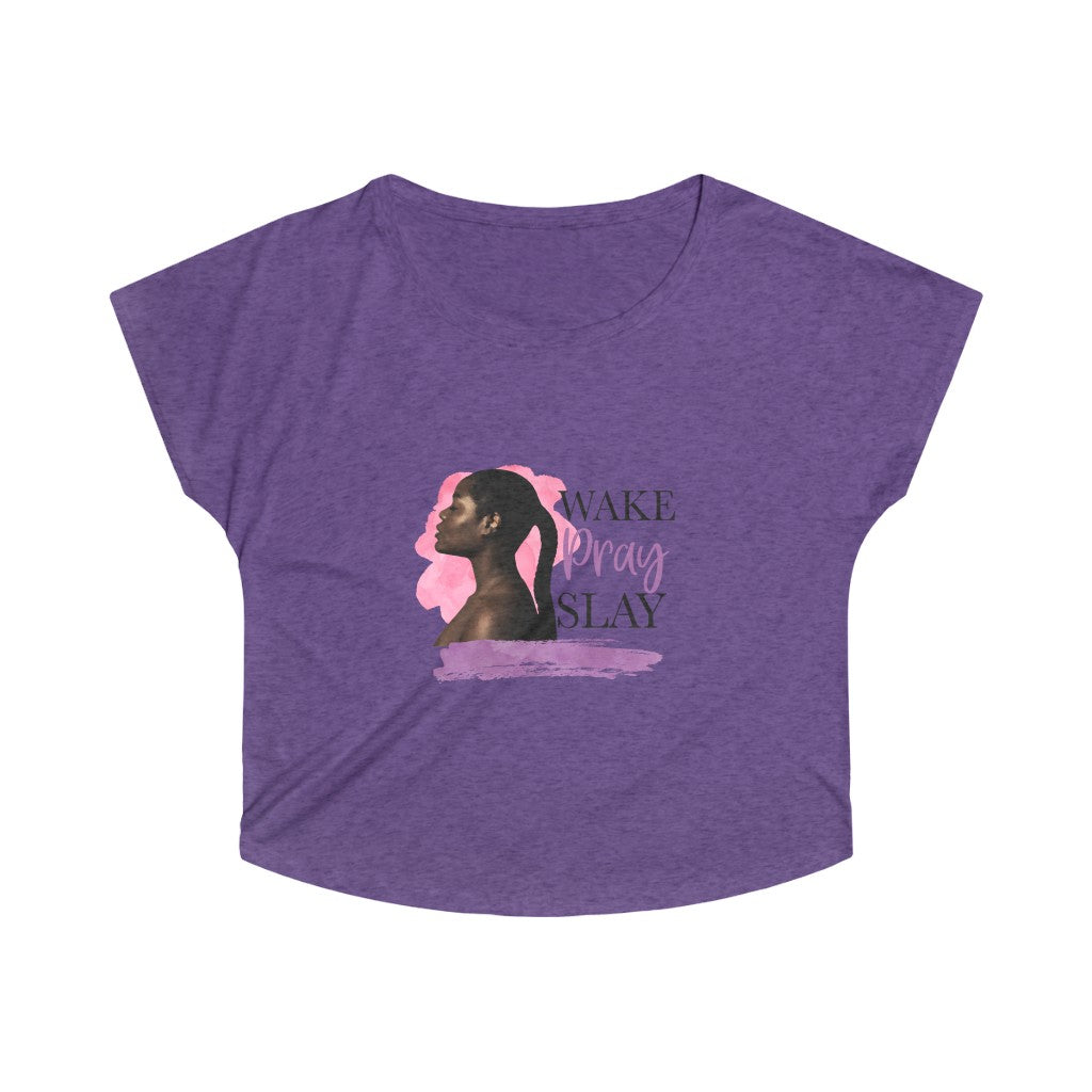 Wake Pray Slay Tri-Blend Dolman