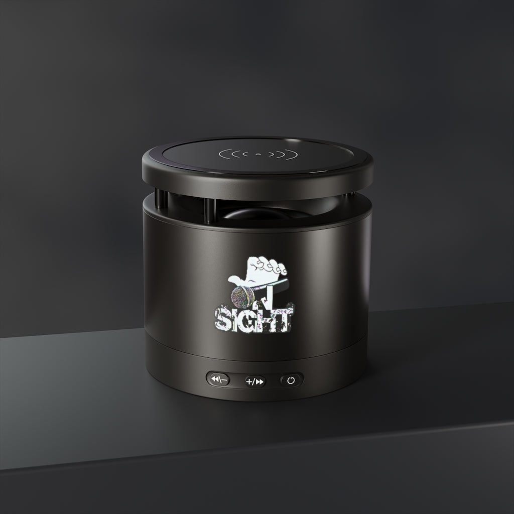 On Sight Metal Bluetooth Speaker and Wireless Charging Pad