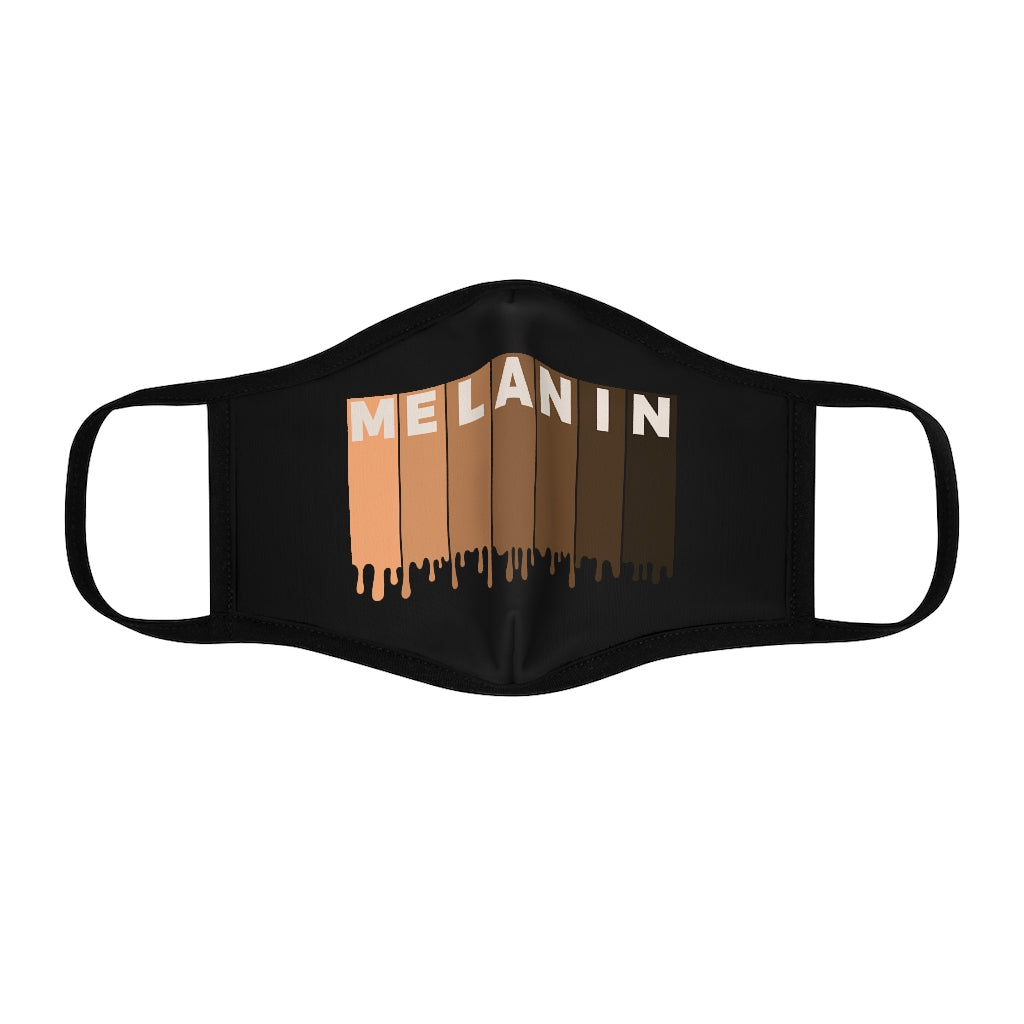 Drippin Melanin Fitted Polyester Face Mask