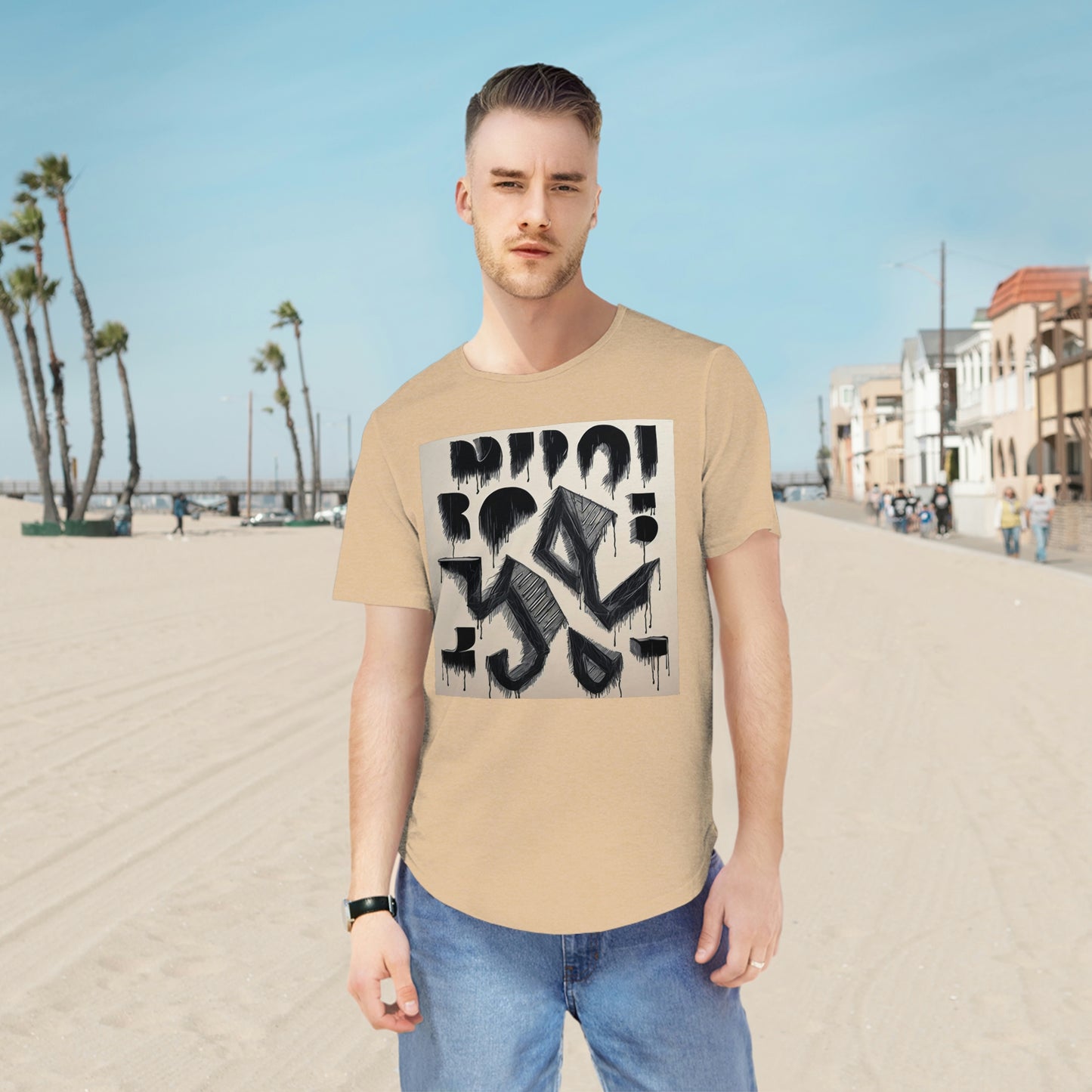 Men's Jersey Curved Hem Tee