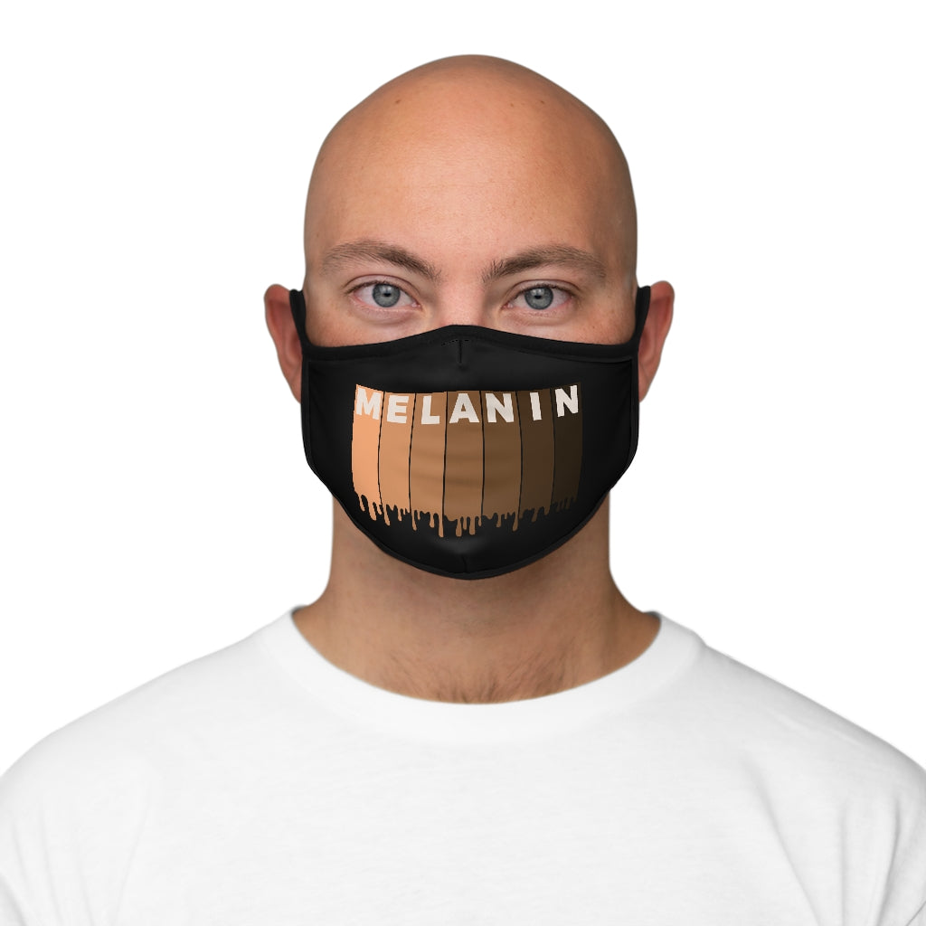 Drippin Melanin Fitted Polyester Face Mask