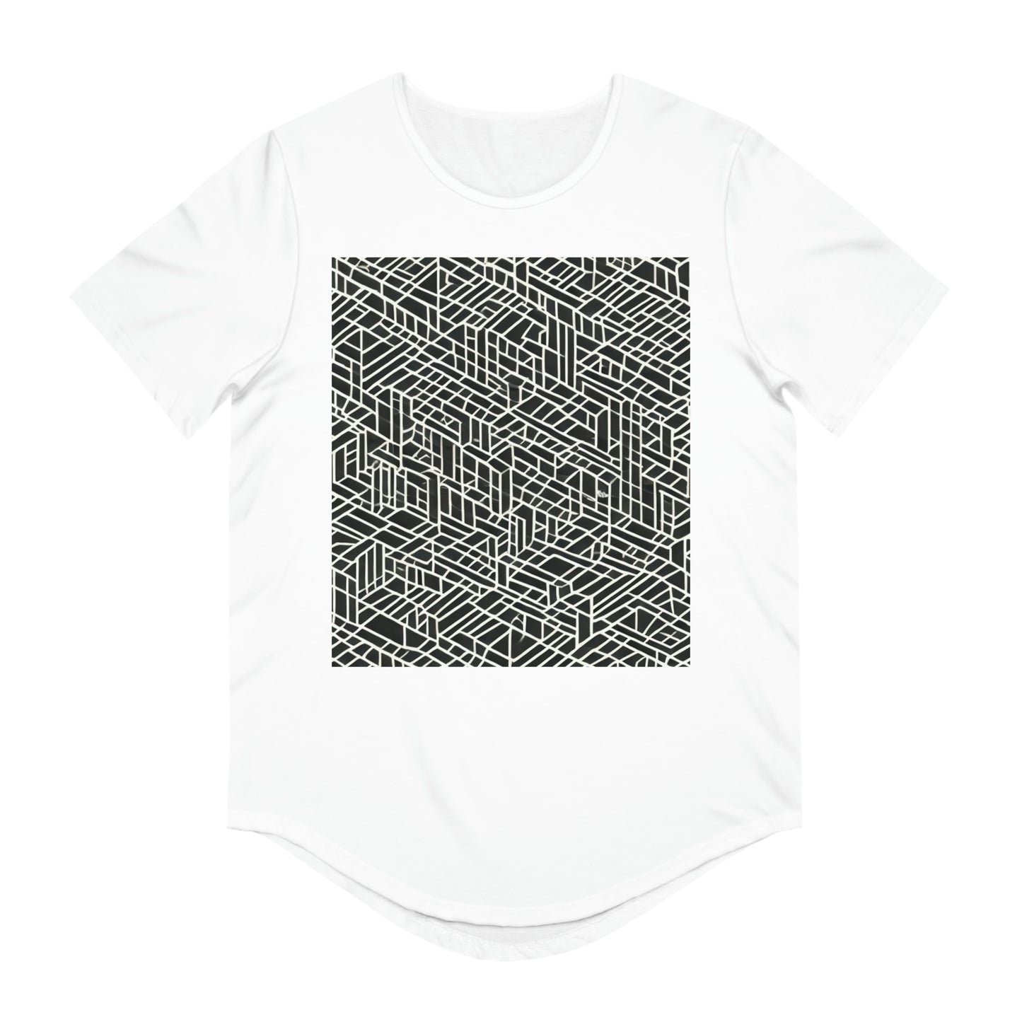 Men's Jersey Curved Hem Tee