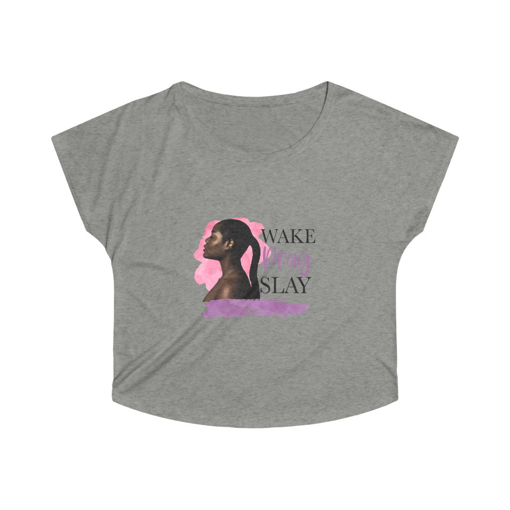 Wake Pray Slay Tri-Blend Dolman