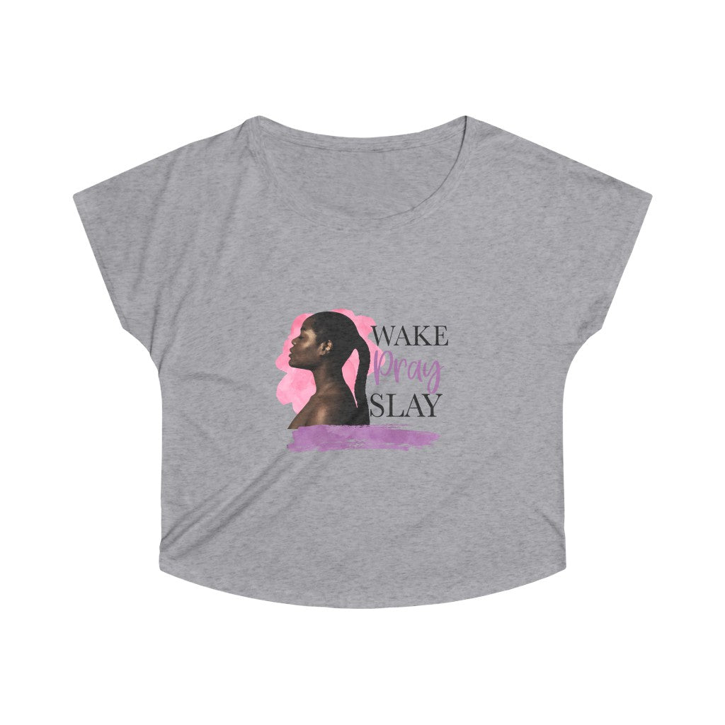 Wake Pray Slay Tri-Blend Dolman