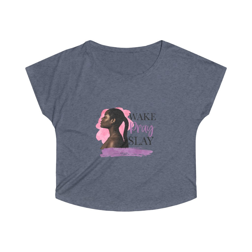 Wake Pray Slay Tri-Blend Dolman