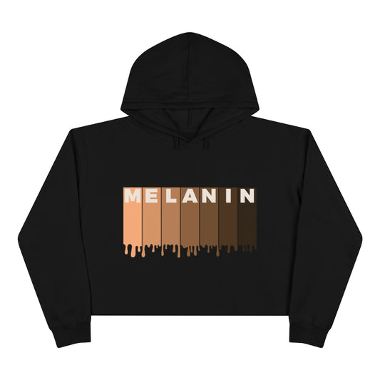 Drippin Melanin Crop Hoodie